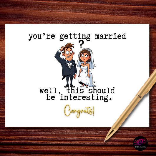 Well This Should Be Interesting Funny Engagement カード