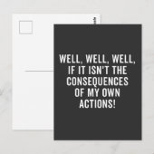Well, well, well, if it isn't the consequences ポストカード (正面/裏面)