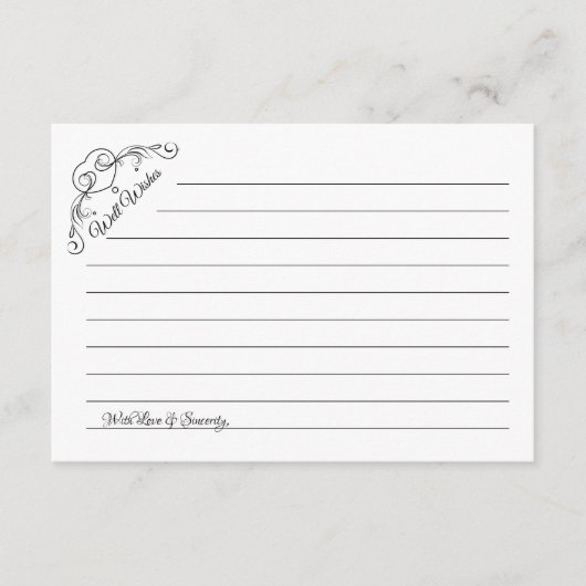 Well Wishesの結婚ハート「Jarカード」アドバイスカード アドバイスカード (正面)