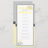 Well Wishesカード、象、編集可能カラー (正面/裏面)