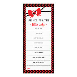 Well Wishesカード、赤ちゃんシャワー、小さなLadybug ラックカード