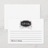 Well Wishesブラックラベル"Jarカード"アドバイスカード アドバイスカード (正面/裏面)