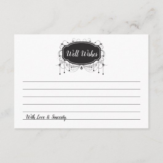 Well Wishesブラックラベル"Jarカード"アドバイスカード アドバイスカード (正面)