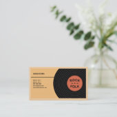 Well-Worn Vinyl Record & Yellow 名刺 (スタンド正面)