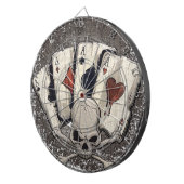 Wellcodaのエースのトランプのスカルのカジノ ダーツボード (正面右)