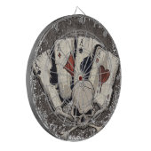 Wellcodaのエースのトランプのスカルのカジノ ダーツボード (正面左)