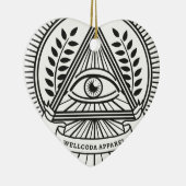 Wellcodaの服装のIlluminatiの陰謀 セラミックオーナメント (右)
