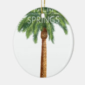 Wellcodaパーム・スプリングスの休日の夏のおもしろい セラミックオーナメント (左)
