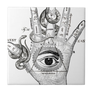 Wellcoda Illuminatiのコンパスのヘビ手 タイル