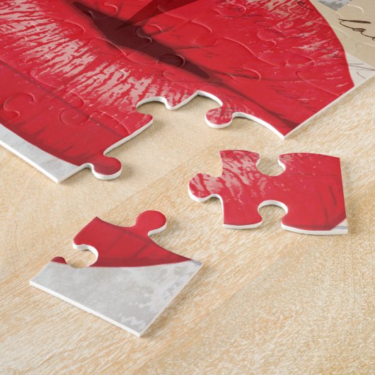 Wellcoda Merilynの美しいの芸術のモンローの唇 ジグソーパズル (側面)