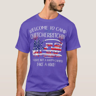 Wellcome To Camp Quicherbitchinハイキングアメリク Tシャツ