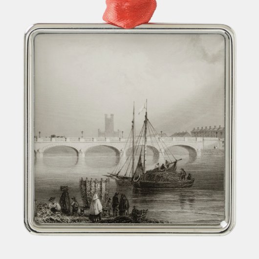 Wellesley橋、リムリック、アイルランド メタルオーナメント (正面)