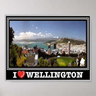 Wellington - I Love - New Zealand - ポスター