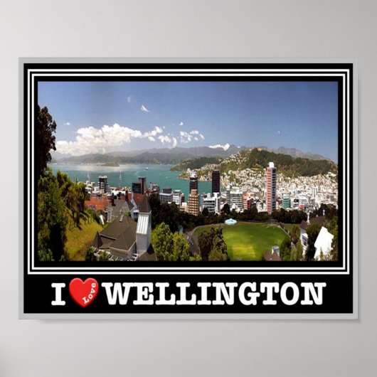 Wellington - I Love - New Zealand - ポスター (正面)