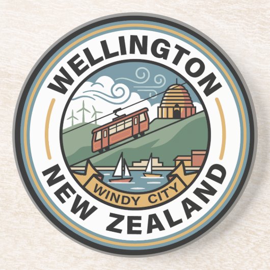Wellington New Zealand コースター (正面)