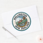 Wellington New Zealand ラウンドシール (封筒)