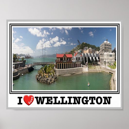 Wellington - New Zealand - I Love - ポスター (正面)