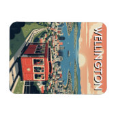 Wellington New Zealand Postcard マグネット (横)
