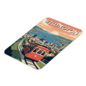 Wellington New Zealand Postcard マグネット (左側)