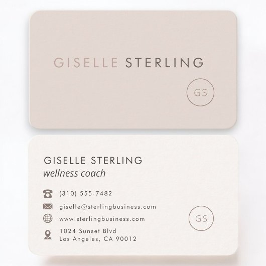 Wellness Coach Feminine Professional  名刺