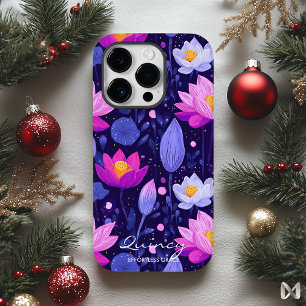 Wellness Lotusエレガント開花インラディアントパープル Case-Mate iPhone 14 Proケース
