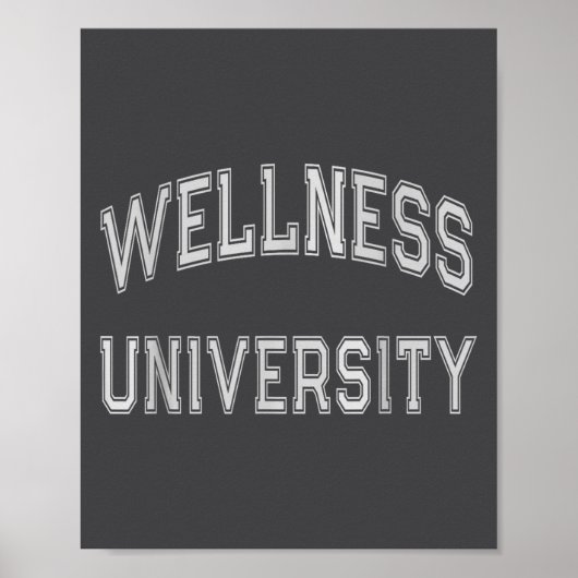 Wellness University Squad Fitness Coach Gym Health ポスター (正面)