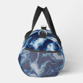 Wellness Waters Duffle Bag - Navy Marble Fluid Art ダッフルバッグ (右)