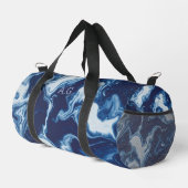 Wellness Waters Duffle Bag - Navy Marble Fluid Art ダッフルバッグ (右コーナー)