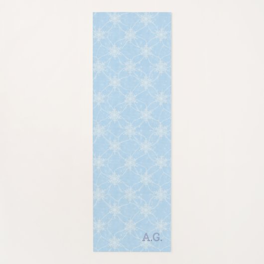 Wellness Waters Exercise Mat - Icy Snowflake  ヨガマット (正面)
