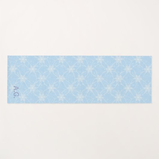 Wellness Waters Exercise Mat - Icy Snowflake  ヨガマット (正面(横))