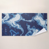 Wellness Waters Large Towel - Custom Ocean Blue  バスタオル (バスタオル)