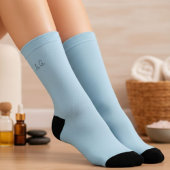 Wellness Waters Socks - Pastel Blue with Initials ソックス