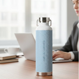 Wellness Waters Water Bottle - Powder Blue ウォーターボトル