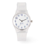 Wellness Waters Wristwatch - Transparent Ice Desig 腕時計 (正面)