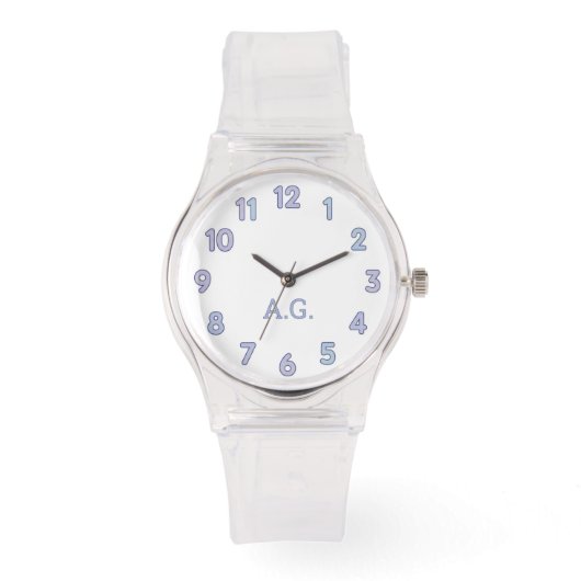 Wellness Waters Wristwatch - Transparent Ice Desig 腕時計 (正面)