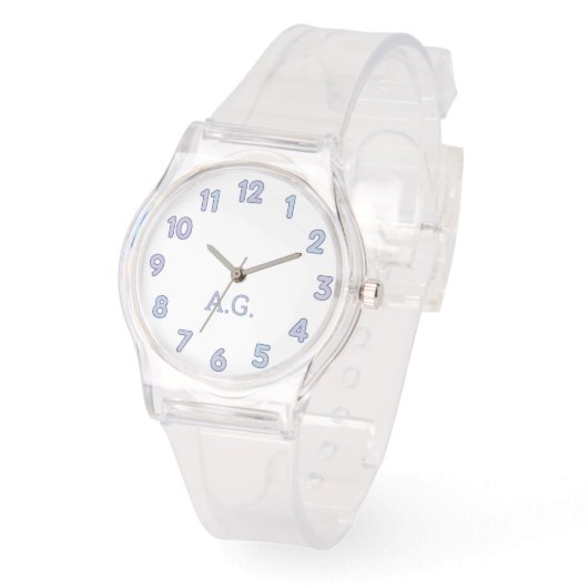 Wellness Waters Wristwatch - Transparent Ice Desig 腕時計 (傾斜)