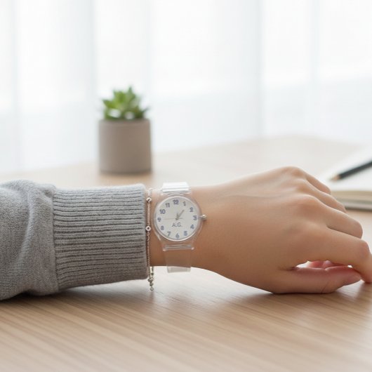 Wellness Waters Wristwatch - Transparent Ice Desig 腕時計