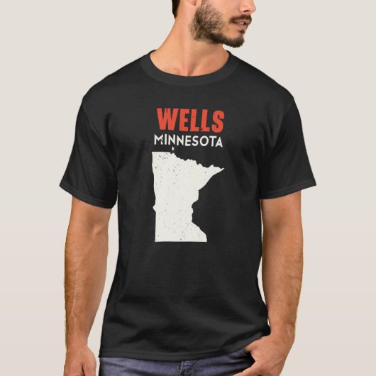 Wells Minnesota USA State America Travel Minnesota Tシャツ (正面)