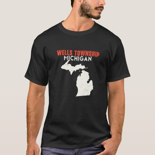 Wells township Michigan USA State America Travel M Tシャツ (正面)