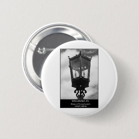 WellsboroのペンシルバニアのグランドキャニオンのPAの家 缶バッジ (正面&裏面)