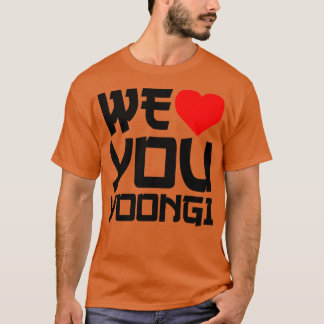 WeLoveYouYoongi私たちはあなたを愛Yoongi Tシャツ