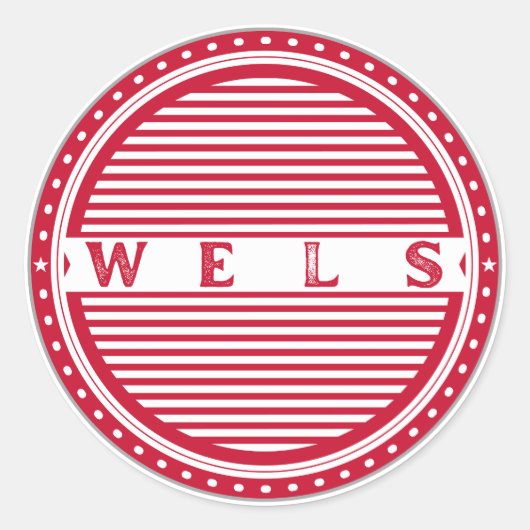 Wels City Pride Emblem – Austria Identity ラウンドシール (正面)
