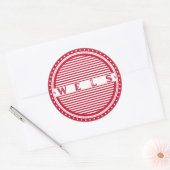 Wels City Pride Emblem – Austria Identity ラウンドシール (封筒)