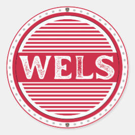 Wels City Pride Emblem – Austrian Identity ラウンドシール