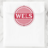 Wels City Pride Emblem – Austrian Identity ラウンドシール (バッグ)