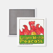 Welsh 学 Podcastロゴマグネット マグネット (正面/裏面)
