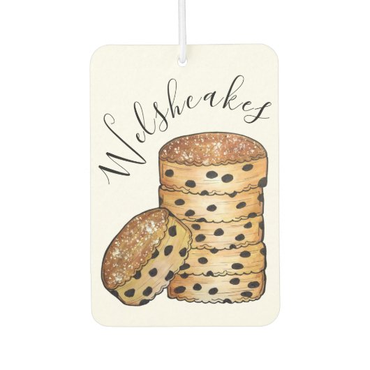 Welsh Cakes Welshcakes Bakestones UK British Food カーエアーフレッシュナー (正面)