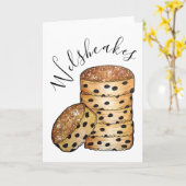 Welsh Cakes Welshcakes Bakestones UK British Food カード (黄色い花)