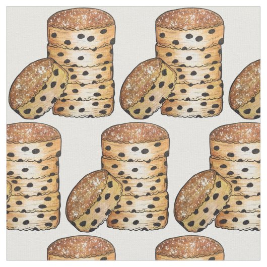 Welsh Cakes Welshcakes Bakestones UK British Food ファブリック (クローズアップ)