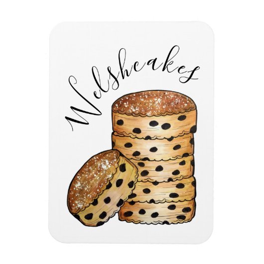 Welsh Cakes Welshcakes Bakestones UK British Food マグネット (縦)
